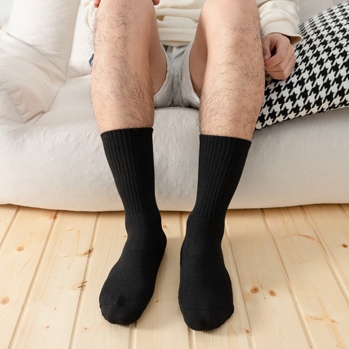 Socks Summer Thin Towel Bottom Cotton Socks Sports Socks Mid-Tube Socks Basketball Long Socks White Short Socks Trendy