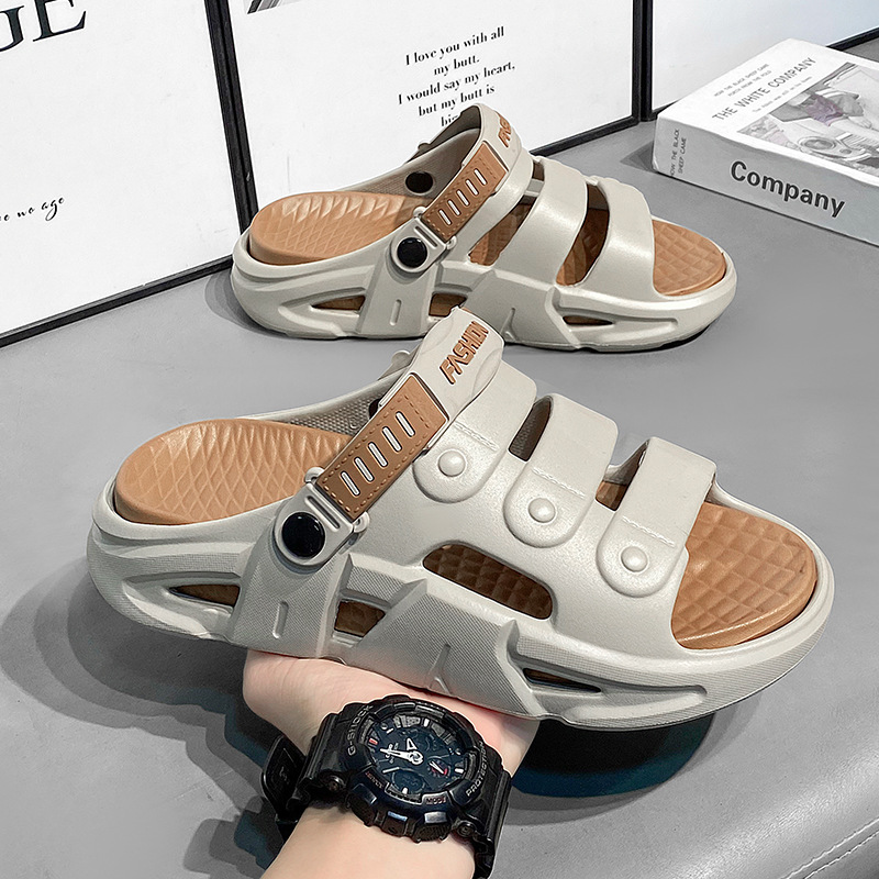 Sandalias de playa de Daifa para hombres, deportes de verano, antideslizantes, dos en uno, zapatillas de ocio deportivas para hombres