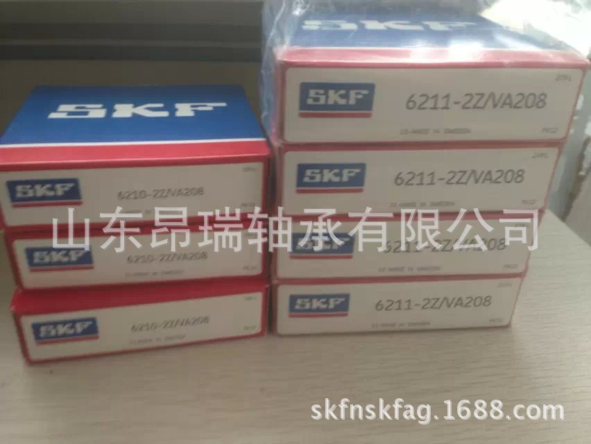瑞典SKF 6210-2Z/VA208深沟球轴承6210高温轴承钢
