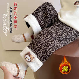 2026新款裤子女童加绒加厚中小童休闲宝宝秋冬裤保暖冬季时尚洋气