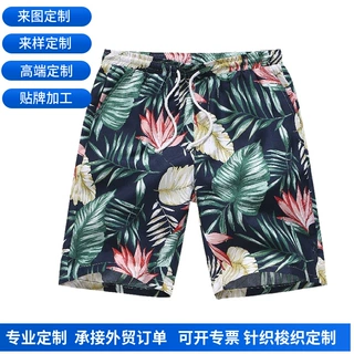 定制2026夏威夷情侣休闲沙滩裤时尚欧美码外贸短裤数码印花ins