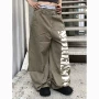 印花宽松水洗男女牛仔裤