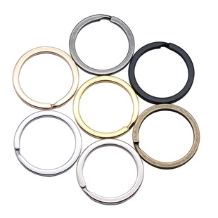 25Mm/28Mm/30Mm Multi-Color DIY Accessories Material Keychain Flat Ring Without Chain Flat Ring Key Ring