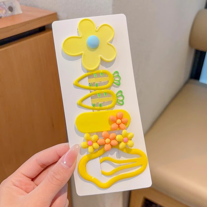 夏季儿童毛绒发卡侧边夹小香风头饰女童不伤发高级感可爱发夹|undefined