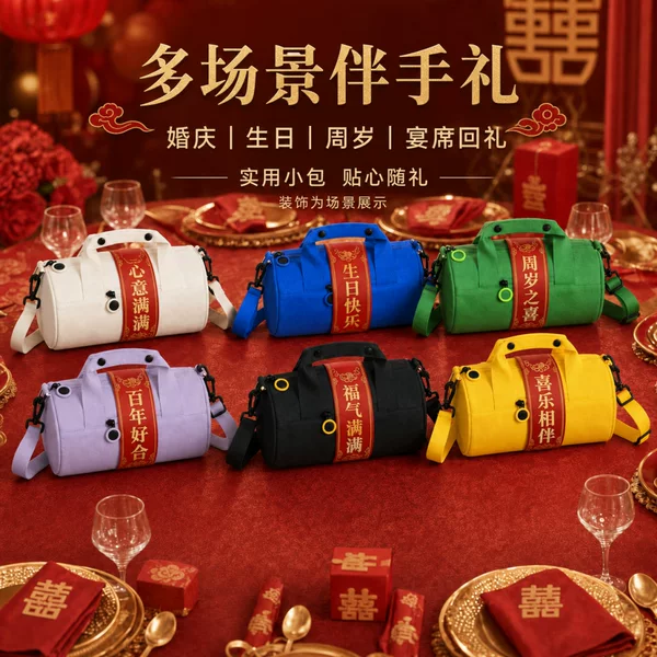 Cross-Border New Style Cylindrical Bag, Yoga Dance Casual Sports Bag, Commuter Handbag, Fashionable and Versatile Shoulder Crossbody Bag