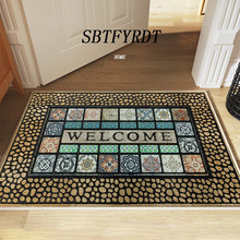 跨境亞馬遜temu熱銷入戶門玄關耐磨耐臟地墊家用吸水加厚腳墊現貨