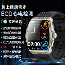 2024跨境新款BH02智能手表测心率血压体温老人健康触摸屏