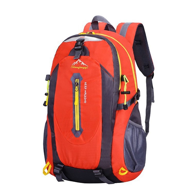 Mochila de Montaña para Exteriores 40L de Nailon Impermeable y Transpirable para Escalada