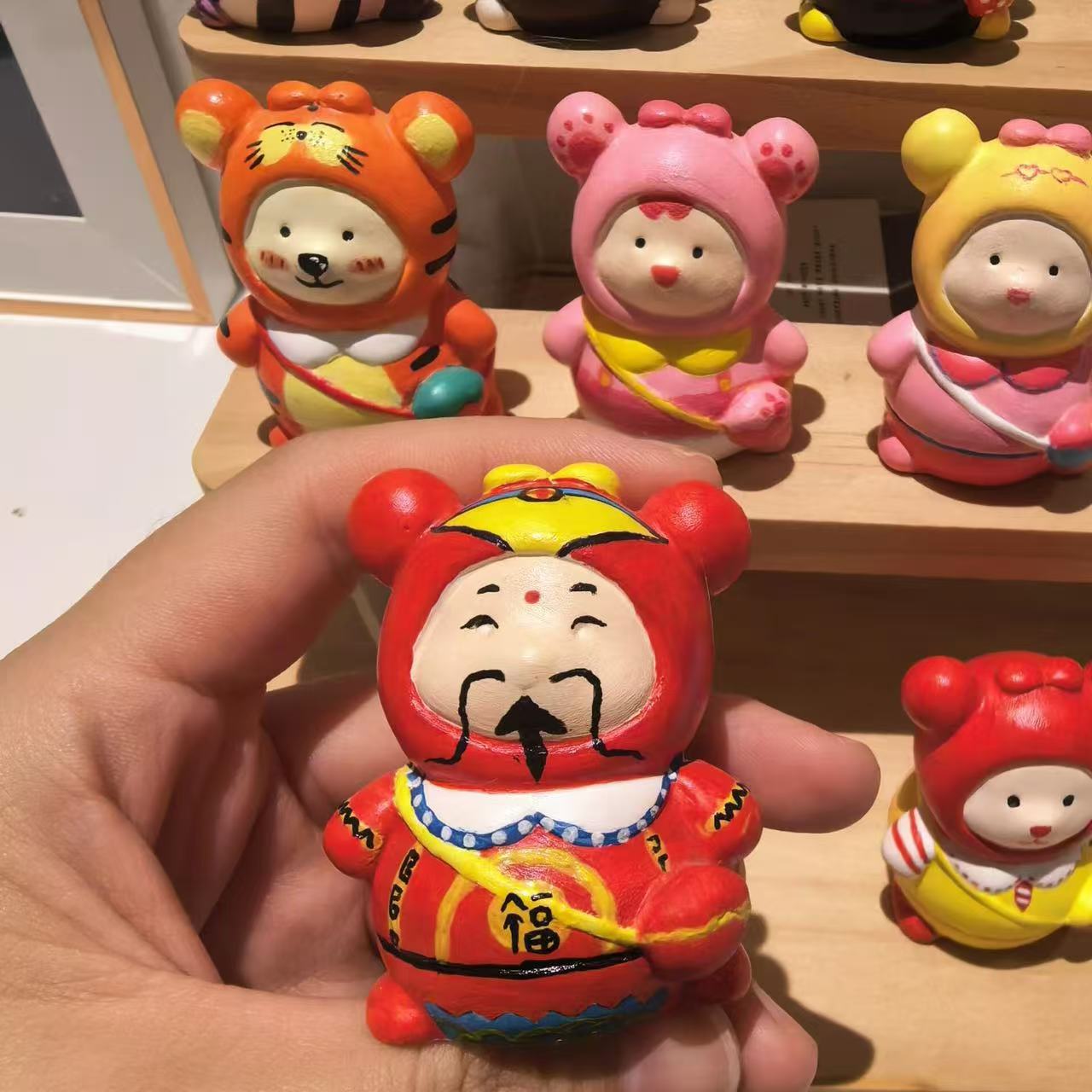 3D backpack bear/height 5.5CM