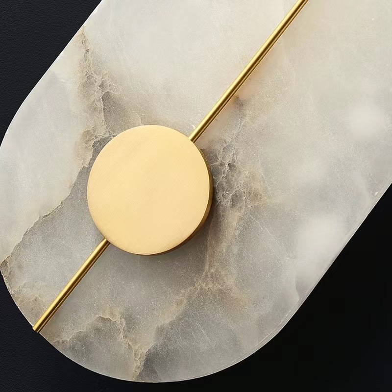Diseño creativo lámpara de pared moderna faro de fondo decoración de pared cabecera dormitorio bronce lámpara de pared creativa fondo ligero cama minimalista