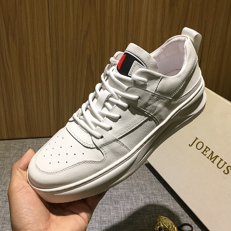 Trendy Brand Men's Shoes sneaker Trendy All-match High-end White Shoes Men's Genuine Leather Mid-top Casual Shoes Men's Board Shoes Trendy Brand Men's Shoes sneaker Trendy All-match High-end White Shoes Men's Genuine Leather Mid-top Casual Shoes Men's Board Shoes