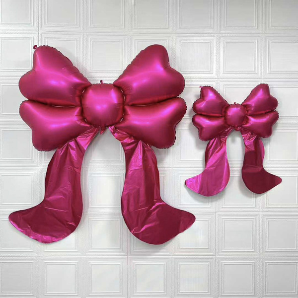 big matte balloon with bow