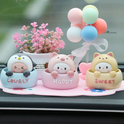 Car ornaments, decoration resin figurines creative
