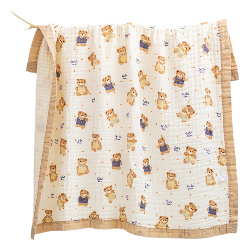 Khăn tắm gạc, chăn b&ocirc;ng cỡ lớn, chăn trẻ sơ sinh, chăn trẻ sơ sinh, chăn b&ocirc;ng sơ sinh s&aacute;u lớp, trẻ sơ sinh