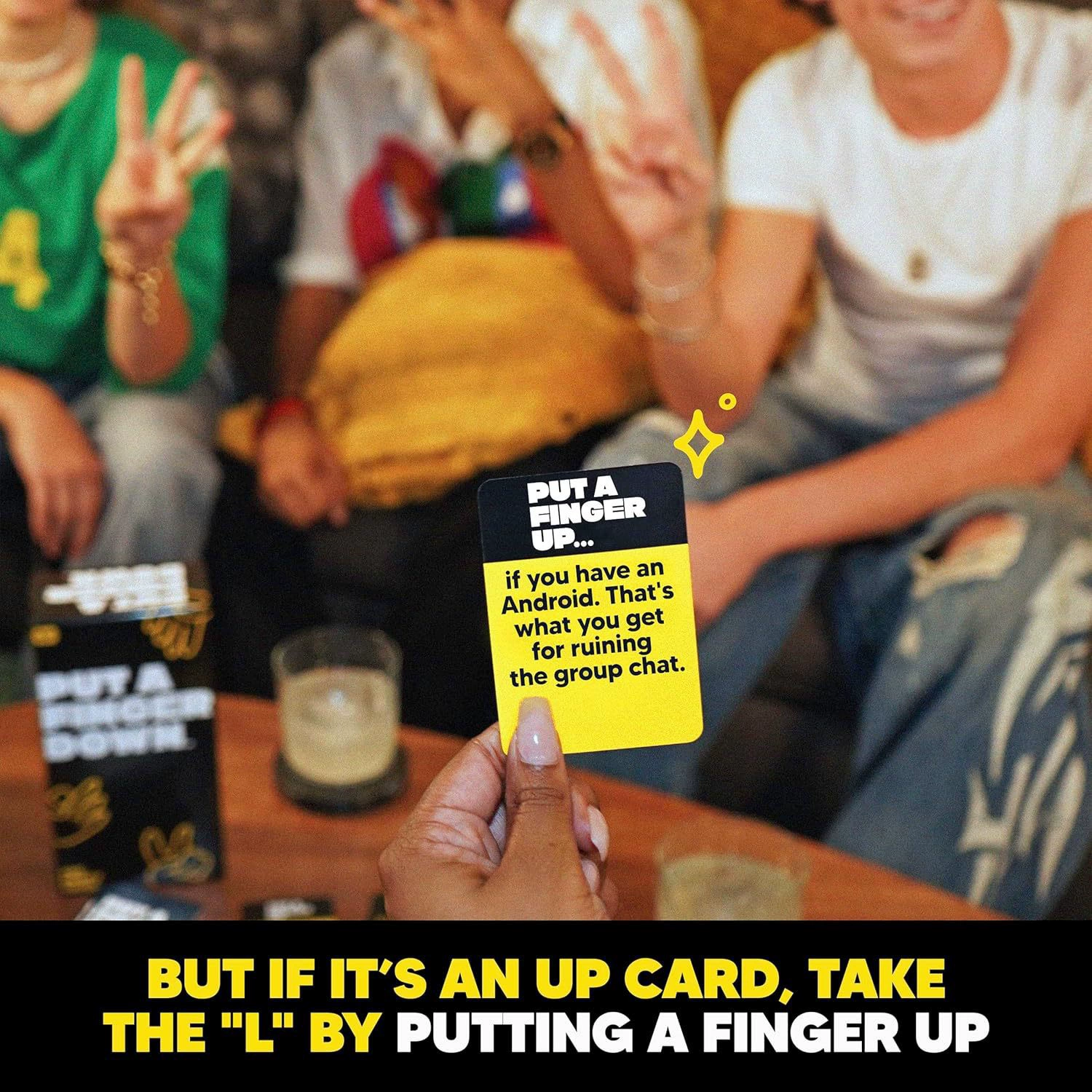 Новая кроссбордный продукт Put A Finger Down - Party Game Уложи палец вниз игра набор