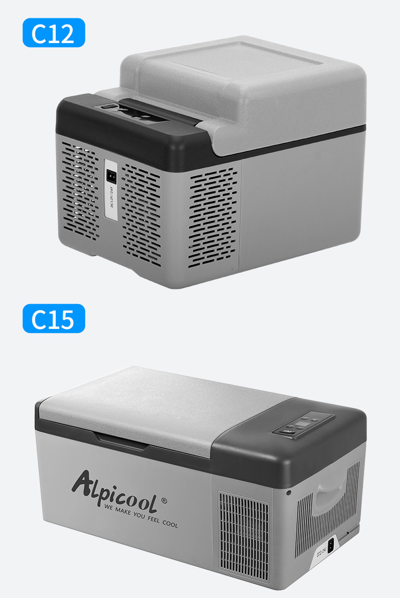 Ice Tiger Compressor Car Refrigerator Car Home Dual-use Refrigeration 12v24v Portable C15 Dormitory Mini Refrigerator