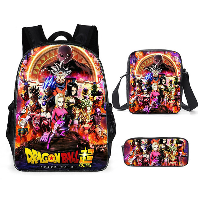 Mochila Dragon Ball de animación transfronteriza, mochila para estudiantes de Dragonball, mochila de poliéster Wukong, bolso de hombro