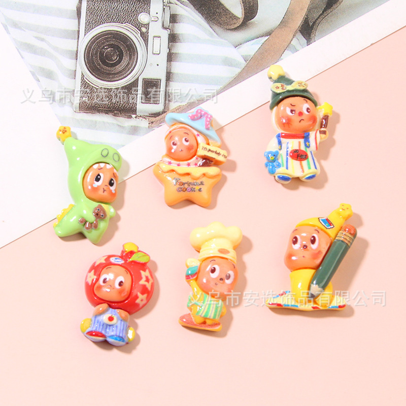 新款小号星星人树脂饰品配件 diy手机壳发夹洞洞鞋扣配饰材料批发|undefined