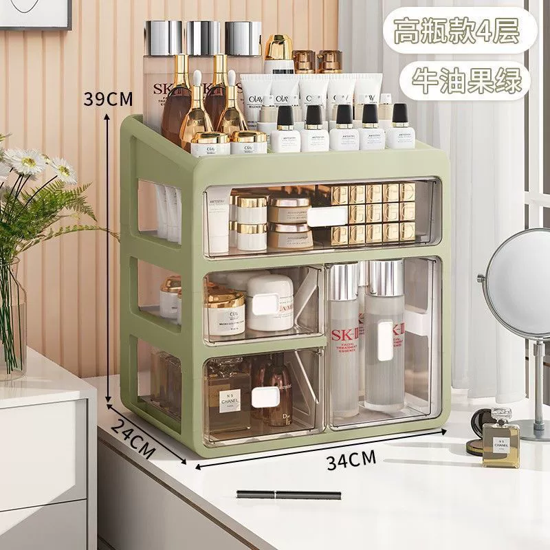 Cosmetic table transparent storage box, lipstick, dressing table, makeup box