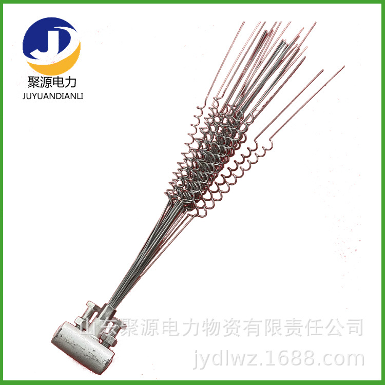 电力防护金具防鸟刺 厂家定 制螺旋式防鸟刺 镀锌钢丝材质