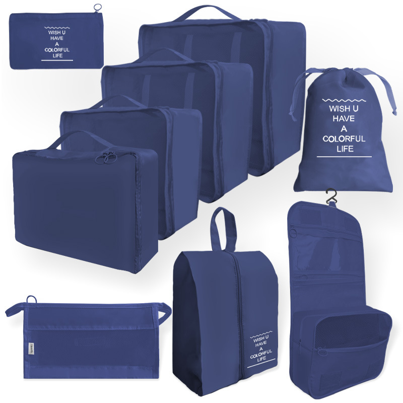 Bolsa de almacenamiento de viaje transfronterizo juego de cosméticos de lavado digital bolsa de almacenamiento subpaquete ropa zapatos bolsa de lona