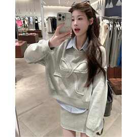 休闲运动套装女秋冬2025新款洋气减龄宽松显瘦卫衣两件套女