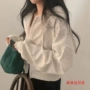 长袖连帽宽松外套卫衣