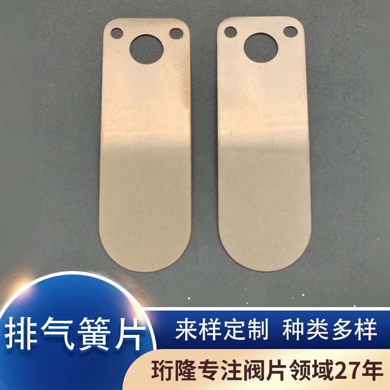 五金冲压件定制阀片汽车制动便携式无油机排气簧片制冷压缩机配件