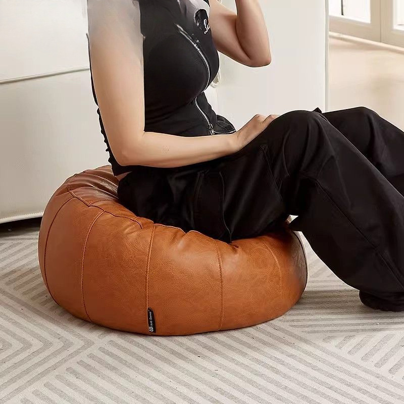 皮墩子坐垫套墩子旧衣服收纳坐墩脚踏多功能懒人沙发新款家用轻奢|undefined