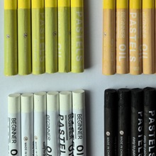 画儿彩白色软性重彩油化棒浓彩单色油画棒彩色儿童画室绘画补充装