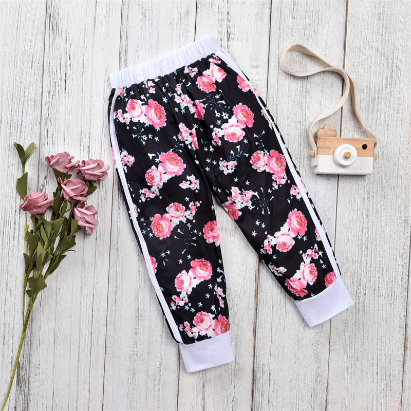 Printing Children's Clothing Suit Zipper Flowers Children's Suit 2-7 Years Old Girls Autumn Clothes display picture 1