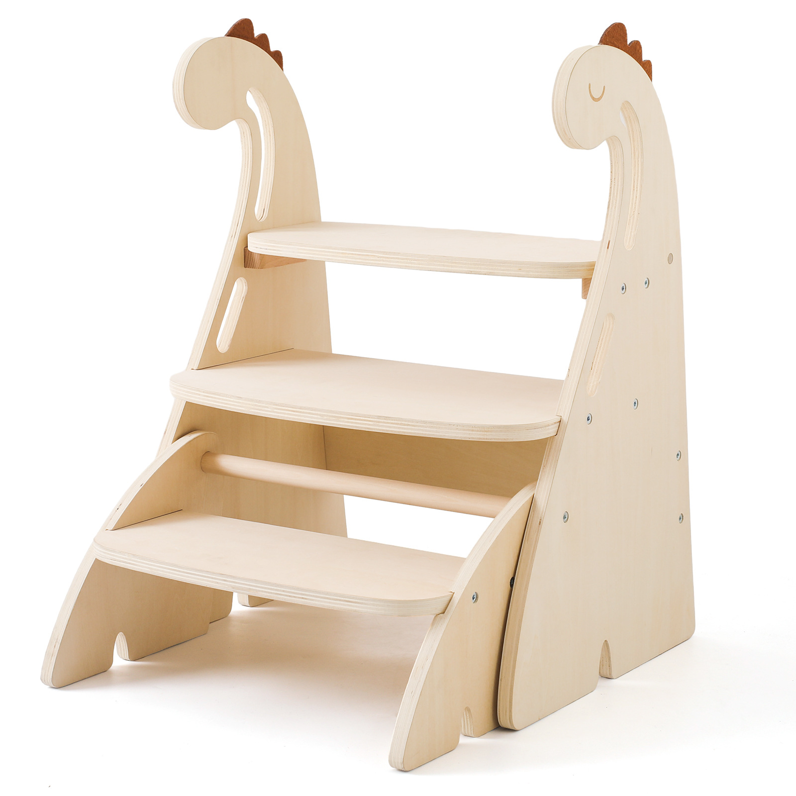 Silla de escalada de madera para niños transfronterizos, silla para bebé, dinosaurio, bebé, ir a la cama, lavar, taburete de escalada, silla de escalada para niños image 6