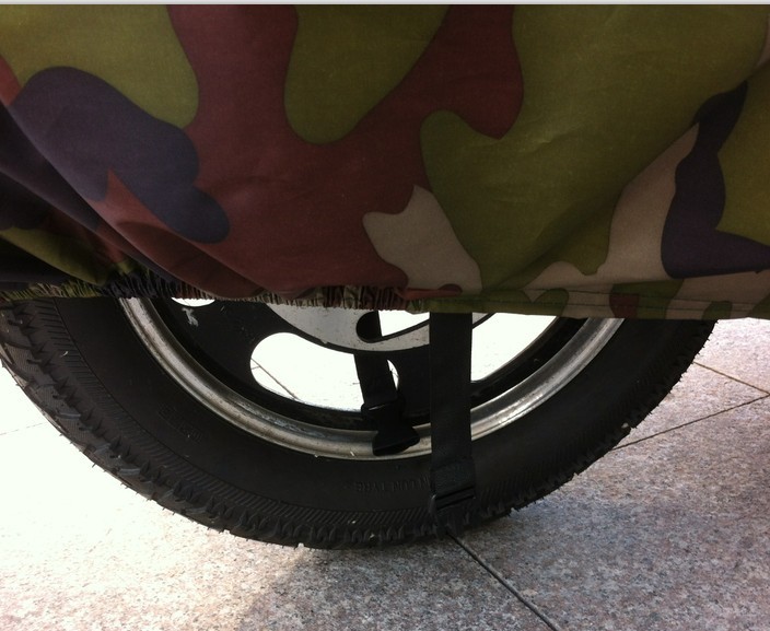190t Camouflage Silver-Coated Motorcycle Cover Electric Car Cover Body Car Clothing Sun Protection Sunshade Rainproof