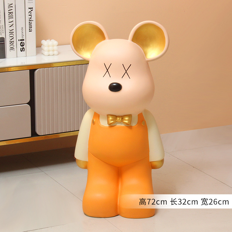 Trendy Violent Bear Piggy Bank 2022 Deposit and Withdrawal Large Savings Bank Ornament for Children Boys Girls Creative