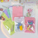 Macaron Color Self-sealing Bag Holographic Bag Thickened Transparent Color Bone Bag Jewelry Sealing Bag Cosmetic Brush Pocket