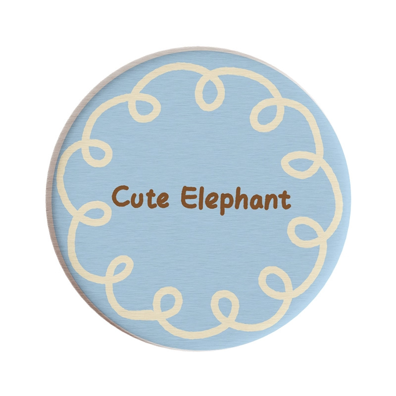 Posavasos de café de oficina de dibujos animados, posavasos de escritorio, posavasos de agua redondos, almohadillas absorbentes de agua de barro de diatomeas, encimera de secado rápido