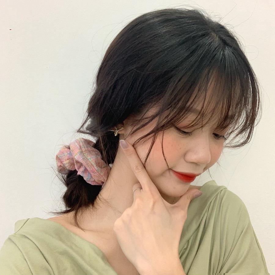 Bola de cabeza red cabello rojo atado correa de cabello de banda de banda de cabello de estilo francés anillo de cabello de la niña inns retrógrado accesorios de tela versátiles