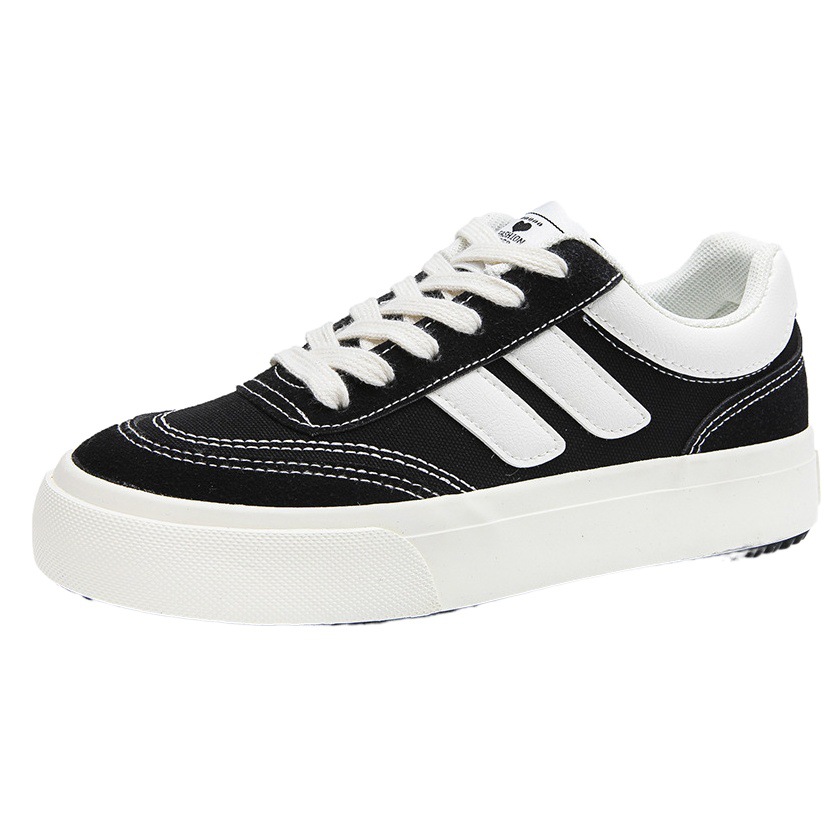 Nicho original zapatillas de deporte de las mujeres 2023 primavera y otoño nuevo americano versátil casual zapatos de mujer ins punta redonda zapatos de lona de plataforma