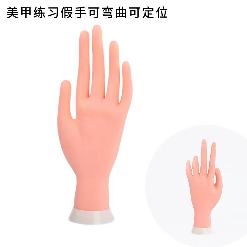 Modelo de mano real, manicura, mano postiga, mano izquierda, actividad de posicionamiento flexible, muestra práctica para principiantes, suministro directo de fábrica de manos