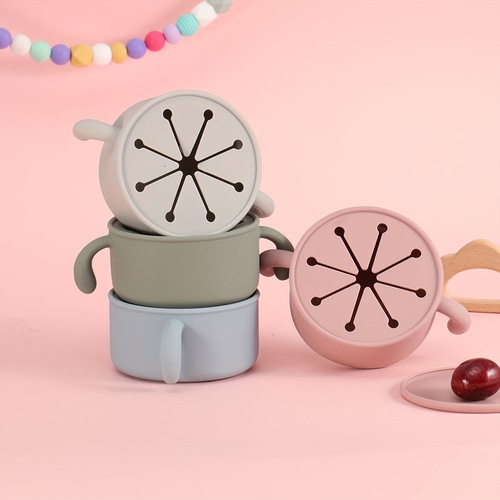 Food Grade Silicone Baby Snack Bowl Snack Storage Bowl Cross-border