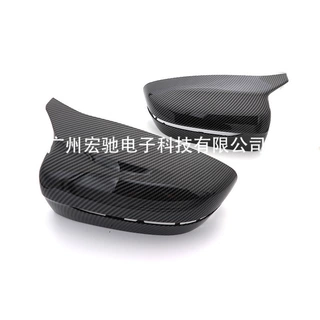 现货！适用于宝马 5 6 7系G30 G11 G12 6GT碳纤纹AN牛角后视镜壳