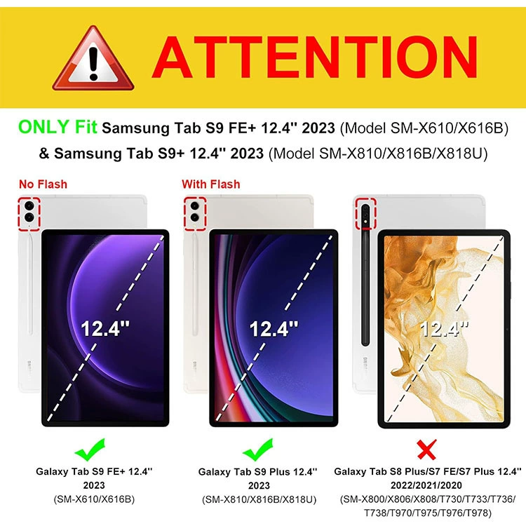 2023galaxy Tab S9Plus S9fe+Tablet Case S8+A9 S6Lite S9ud Acrylic