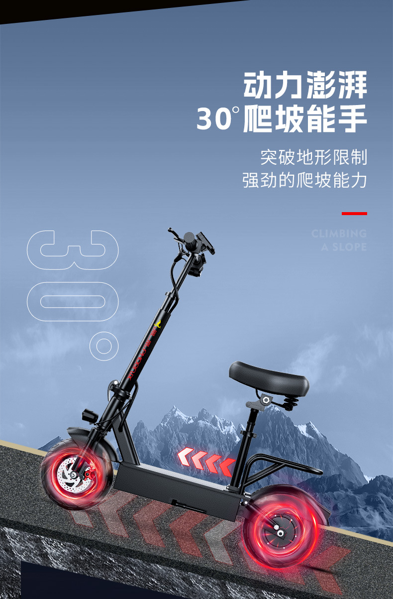 Phoenix Electric Scooter, Two-Wheel Adult Commuter Scooter, Foldable Electric Scooter for Delivery Services