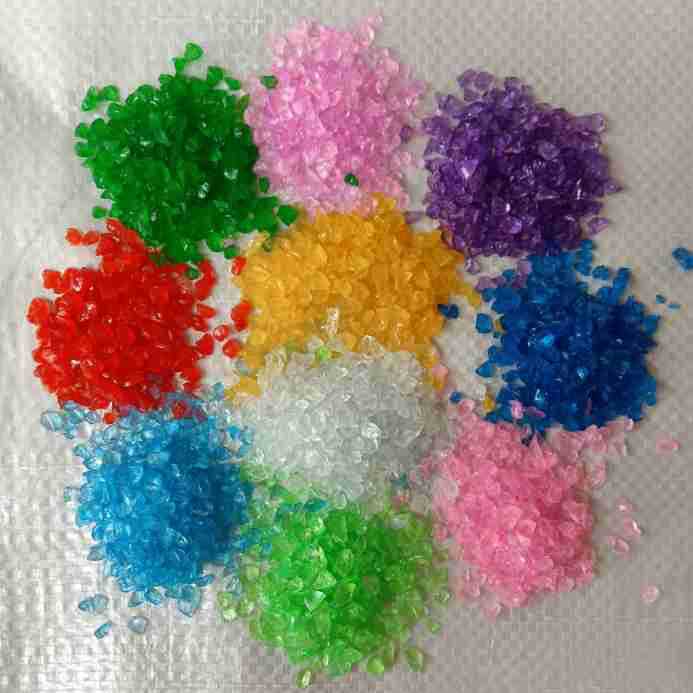 厂家批发微景观用彩色玻璃砂 装饰海蓝色玻璃砂 多肉玻璃砂