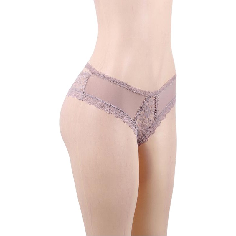 Europa y América del comercio exterior sexy ropa interior de las mujeres más tamaño encaje hueco-out cintura baja triángulo ropa interior Amazon P5172