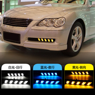 Suitable for Toyota 05-09 Old Ruizhi Daytime Running Lights Modified LED Running Water Turn Lights Daytime Running Lights Fog Lights