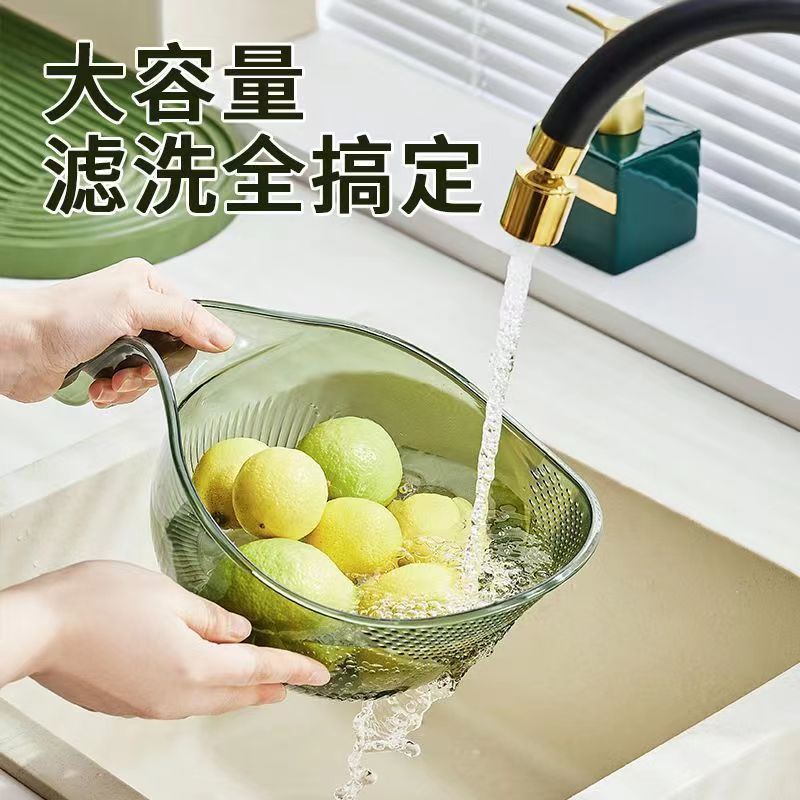 淘米神器洗米筛淘简约厨房用品沥水篮多新款洗菜淘米篮H|undefined