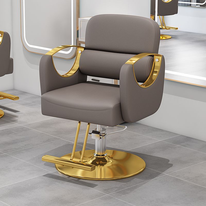 Silla de peluquería de red, silla de peluquería, barandilla de acero inoxidable especial, silla de corte de pelo giratoria, silla de peluquería