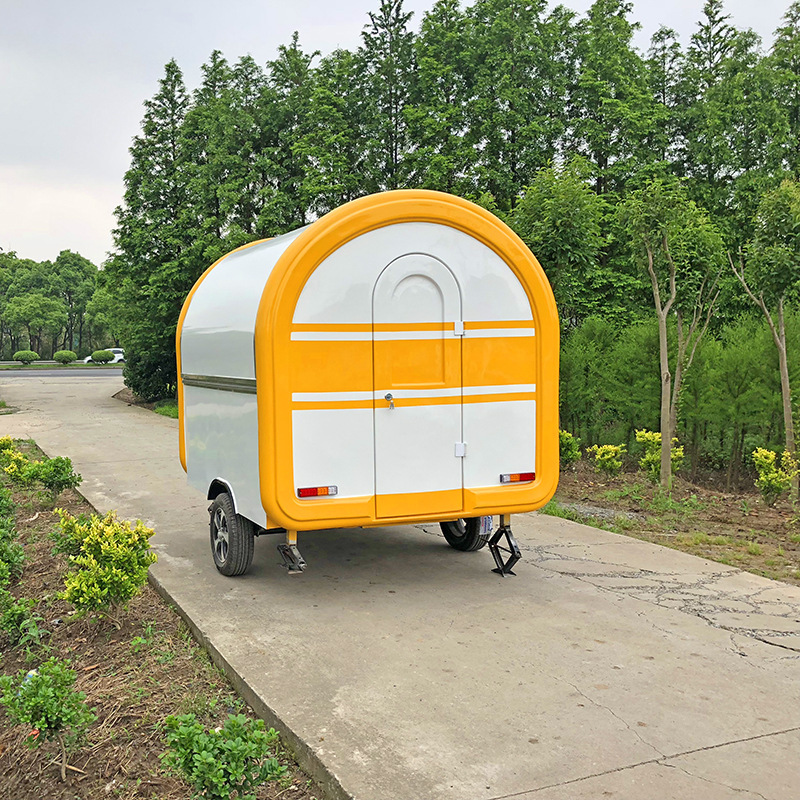 Factory Supply New Outdoor Trailer Stall Breakfast Fast Food Car Export Milk Tea Car Insulation Fast Food Car