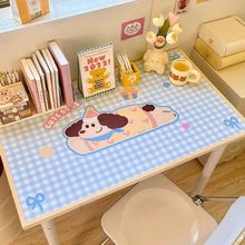 超萌腊肠小狗pvc桌垫书桌学生办公室宿舍好物桌面垫子格子桌ins
